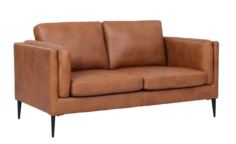 Elegant 2-Personers Sofa i Brun Okselæder - Madrid Model