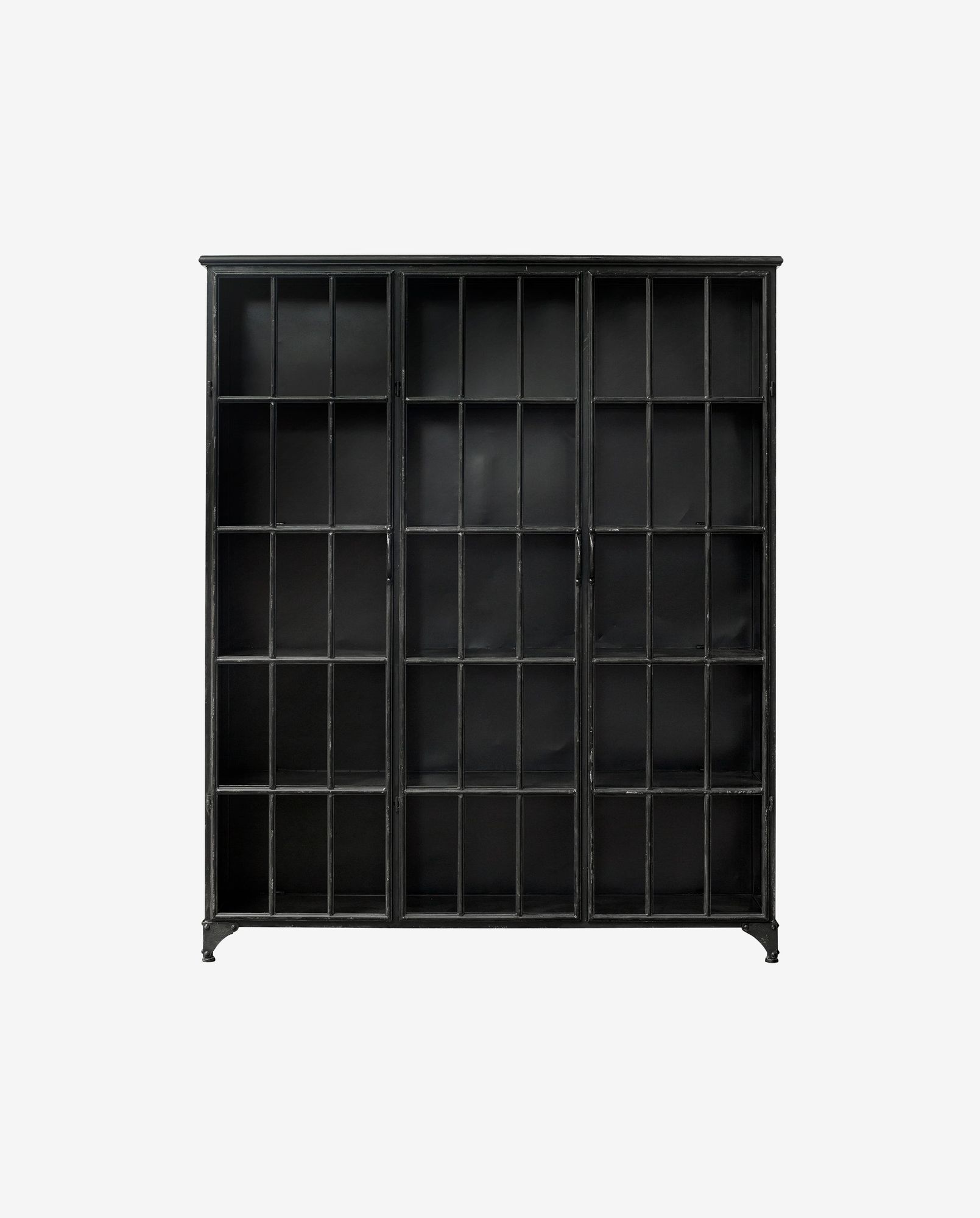 Jern, 3 Døre 180x150 Nordal Vitrineskab
