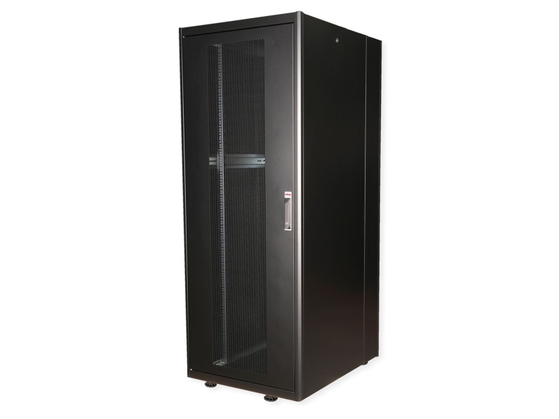 0215 Fritstående 42u 600 Rack Skinner Justerbare Fødder 113 Roline Reol - 7630049602182