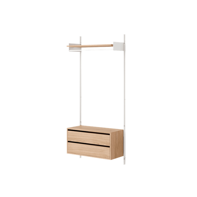 Eg Wardrobe Shelf Med Skuffer New Works Reol - 5712826429198