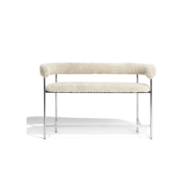 Sheepskin Oyste Møbel Copenhagen Font Bar R Poleret Stål Stel Sofa - 5740024106757