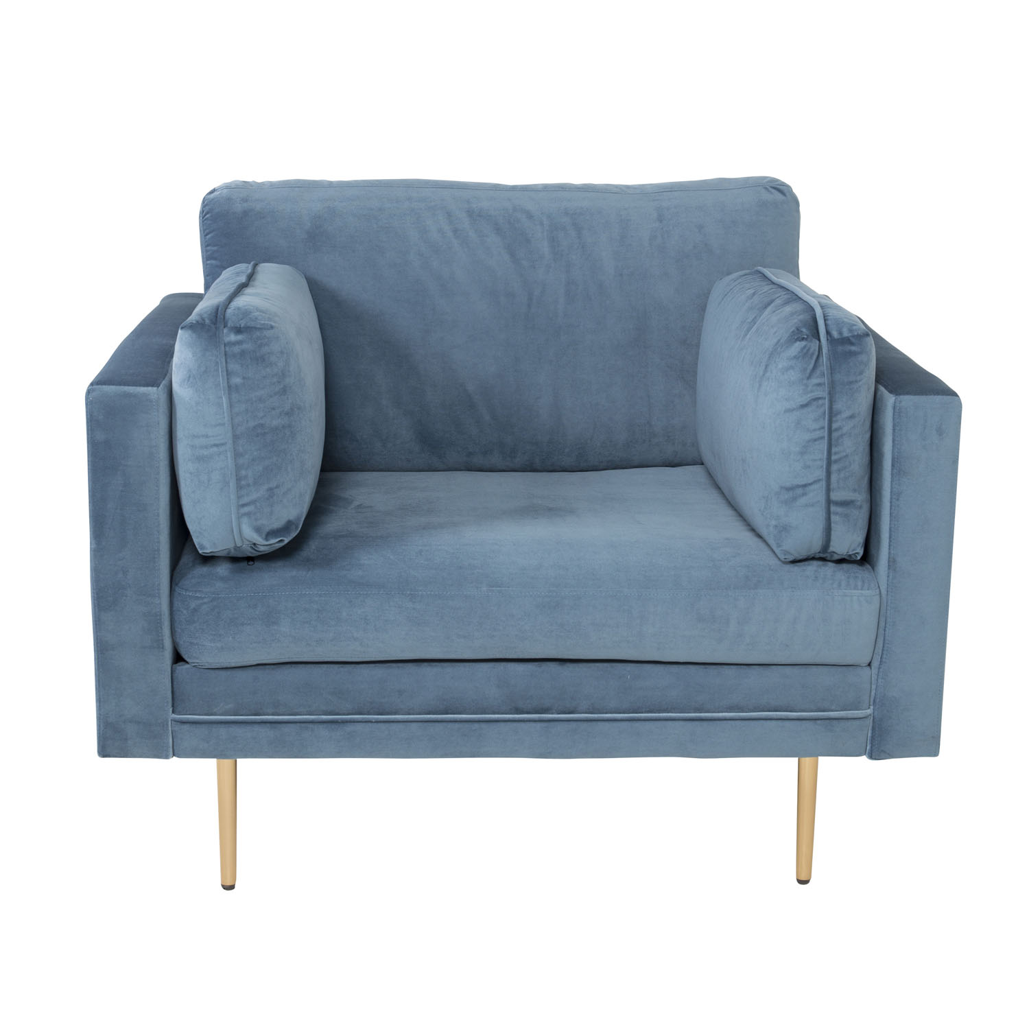 Blå Boom Armlæn Polyester Metal Venture Design Lænestol - 7350107087439