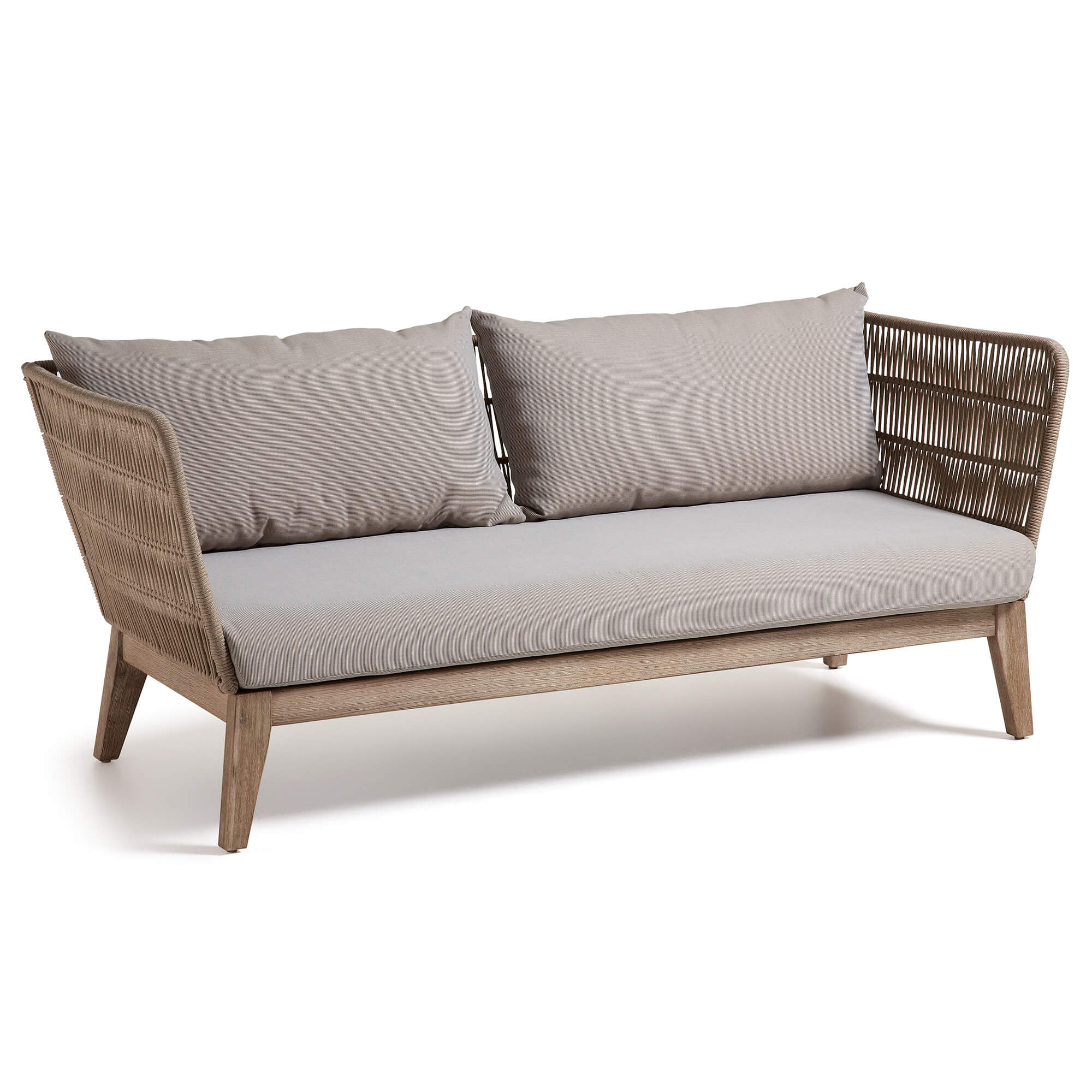 Beige Bellano Pers Natur Polyester Eukalyptustræ Stof Kave Home Sofa - 8433840360027