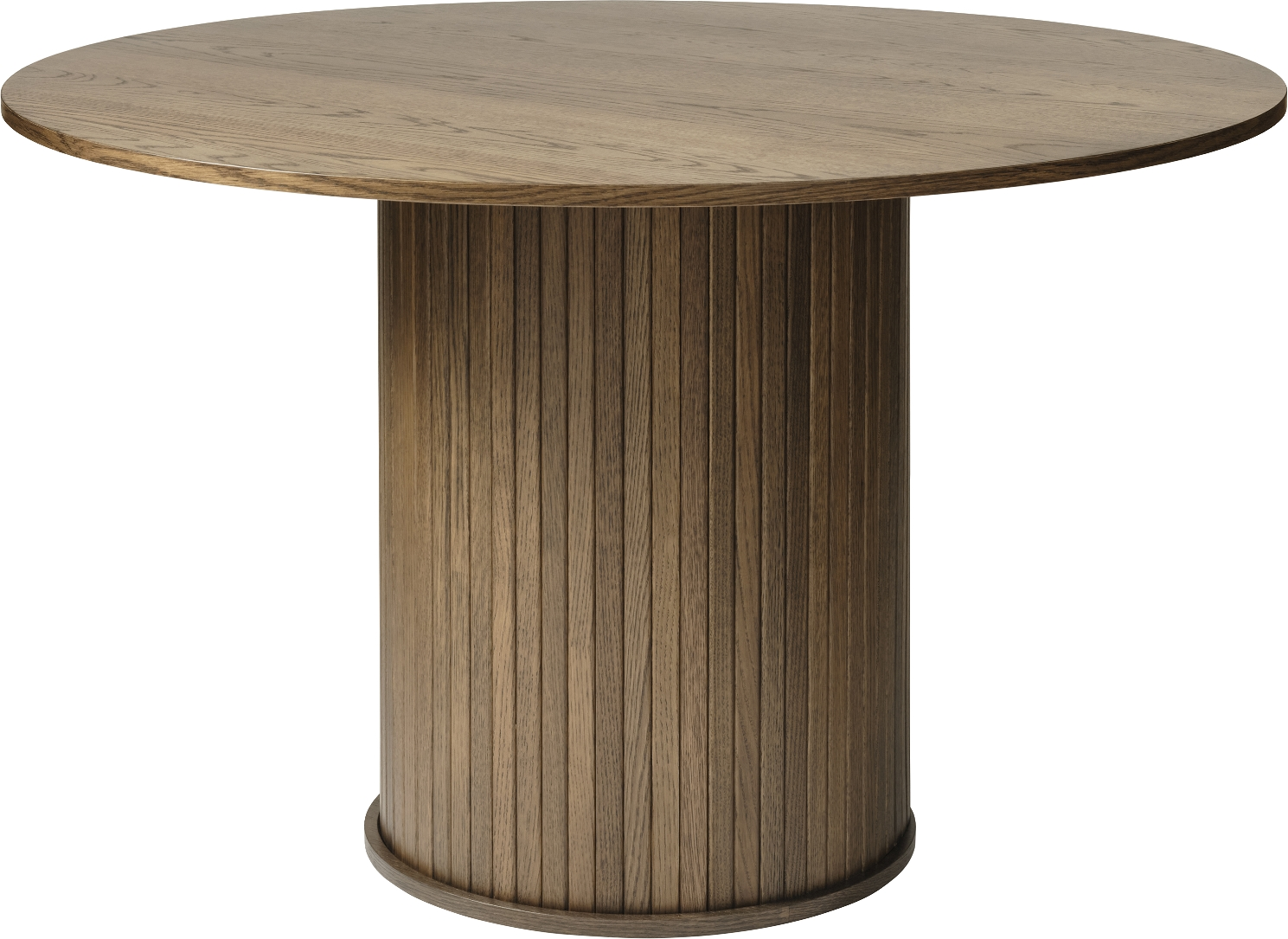 Smoked Nola Rundt Røget Egetræ Ø120 H75 Nordique Design Spisebord - 5704745107929