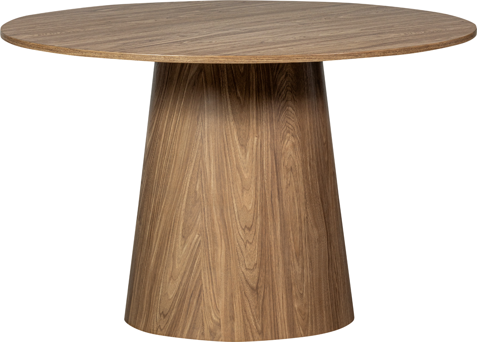 Valnød Rundt Maan Mdf Ø120 Woood Spisebord - 8714713200054