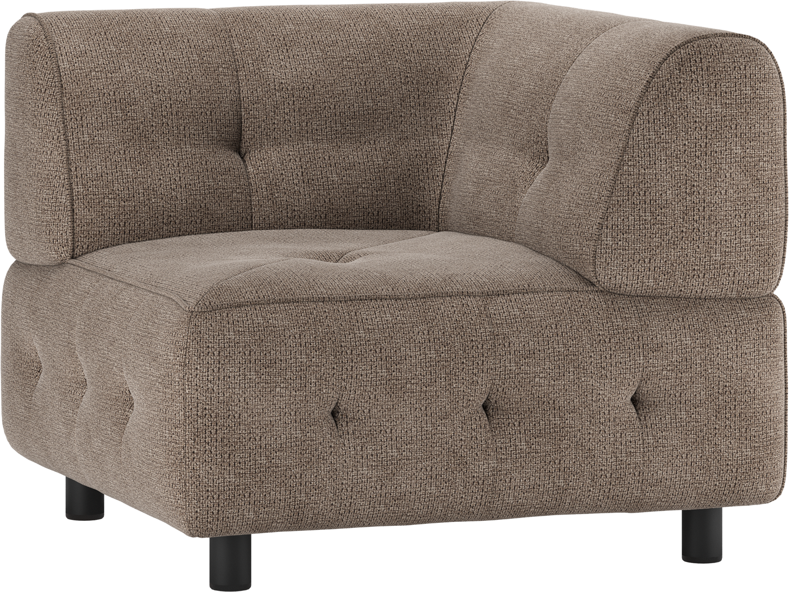 Kaffe Modulært Hjørnemodul Louis Chenille Polyester H73xb90xl90 Woood Sofa - 8714713194780