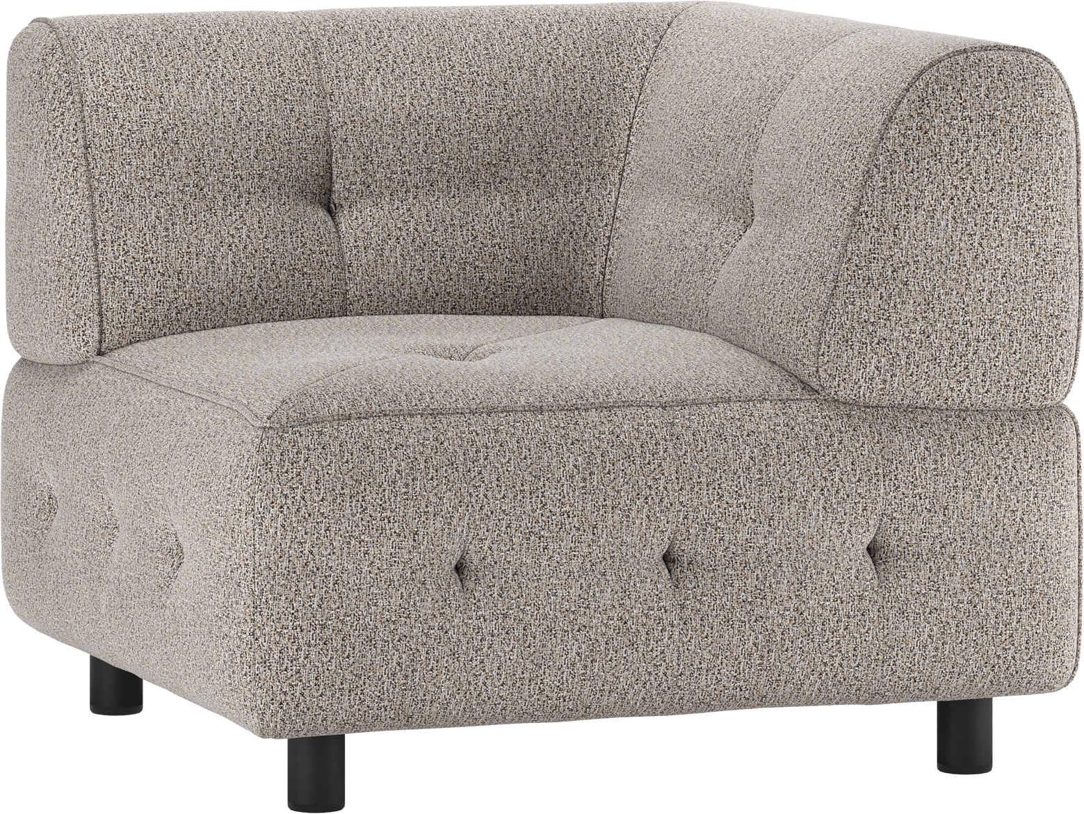 Kaffe Modulært Hjørneelement Louis Polyester 90x90 Woood Sofa - 8714713194070