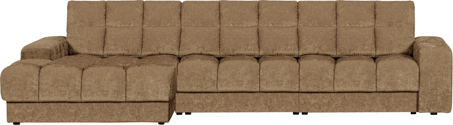 Sand Chaiselong Second Date Venstrevendt Polyester Woood Sofa - 8714713208296