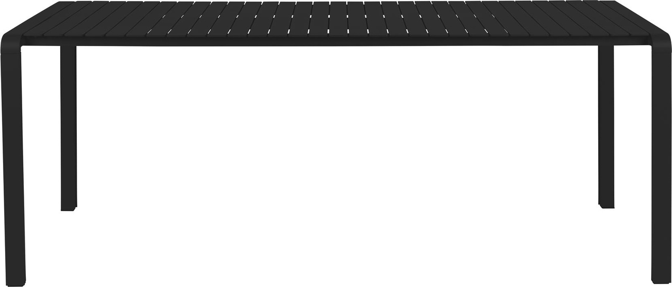 Antracit Udendørs Vondel Aluminium 214x96 Havebord Zuiver Spisebord - 8718548055568